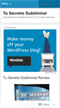 Mobile Screenshot of blogtusecretosubliminal.wordpress.com