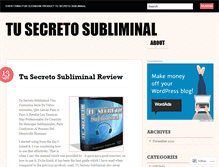 Tablet Screenshot of blogtusecretosubliminal.wordpress.com