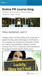 Mobile Screenshot of onlineprcourse.wordpress.com