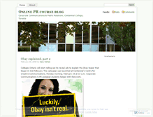 Tablet Screenshot of onlineprcourse.wordpress.com