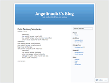 Tablet Screenshot of angelinadb3.wordpress.com