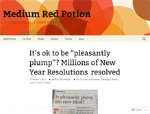 Tablet Screenshot of mediumredpotion.wordpress.com