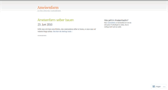 Desktop Screenshot of ameisenfarm.wordpress.com