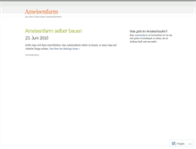 Tablet Screenshot of ameisenfarm.wordpress.com