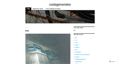 Desktop Screenshot of codagenerates.wordpress.com