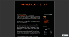 Desktop Screenshot of bboyraik.wordpress.com