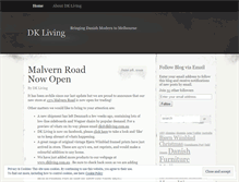 Tablet Screenshot of dkliving.wordpress.com