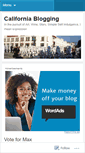 Mobile Screenshot of californiablogging.wordpress.com