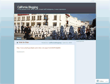 Tablet Screenshot of californiablogging.wordpress.com
