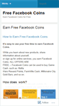 Mobile Screenshot of freefacebookcoins.wordpress.com