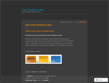 Tablet Screenshot of freefacebookcoins.wordpress.com