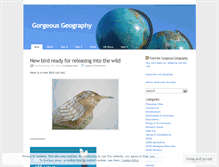 Tablet Screenshot of gorgeousgeography.wordpress.com