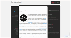 Desktop Screenshot of coloroffood.wordpress.com
