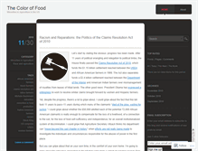 Tablet Screenshot of coloroffood.wordpress.com