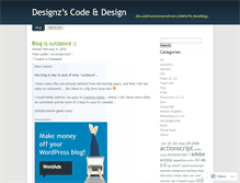 Tablet Screenshot of designz.wordpress.com