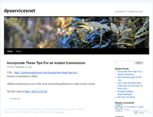 Tablet Screenshot of dpservicesnet.wordpress.com