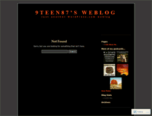 Tablet Screenshot of 9teen87.wordpress.com