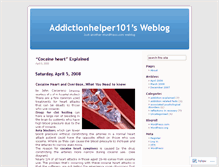 Tablet Screenshot of addictionhelper101.wordpress.com