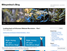 Tablet Screenshot of mikeymikez.wordpress.com