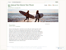 Tablet Screenshot of goaheadyouknowyouwantto.wordpress.com