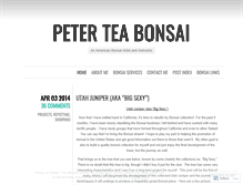 Tablet Screenshot of peterteabonsai.wordpress.com