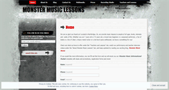 Desktop Screenshot of monstermusiclessons.wordpress.com
