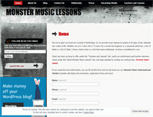 Tablet Screenshot of monstermusiclessons.wordpress.com