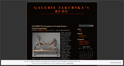 Desktop Screenshot of galeriejakubska.wordpress.com