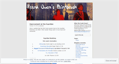 Desktop Screenshot of frankowenspaintbrush.wordpress.com
