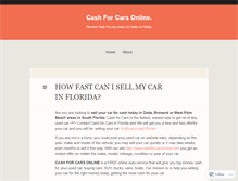 Tablet Screenshot of cashforcarsonline.wordpress.com