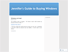 Tablet Screenshot of buyingwindows.wordpress.com