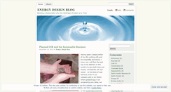 Desktop Screenshot of energydesignblog.wordpress.com