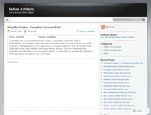 Tablet Screenshot of indianartifactsonline.wordpress.com
