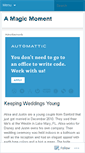 Mobile Screenshot of amagicmoment.wordpress.com
