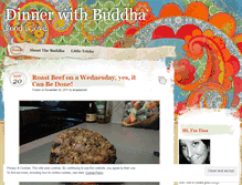 Tablet Screenshot of dinnerwithbuddha.wordpress.com