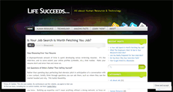 Desktop Screenshot of lifesucceeds.wordpress.com