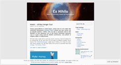 Desktop Screenshot of exnihilobigbang.wordpress.com