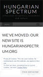 Mobile Screenshot of hungarianspectrum.wordpress.com