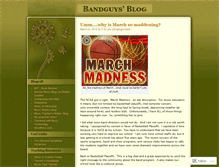 Tablet Screenshot of bandguys.wordpress.com