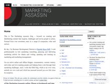 Tablet Screenshot of marketingassassin.wordpress.com