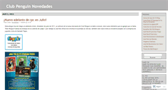 Desktop Screenshot of clubpenguinnovedades.wordpress.com