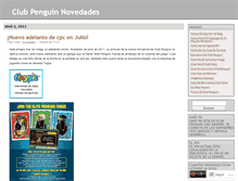 Tablet Screenshot of clubpenguinnovedades.wordpress.com