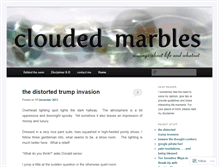Tablet Screenshot of cloudedmarbles.wordpress.com