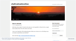 Desktop Screenshot of ohafricahowilovethee.wordpress.com