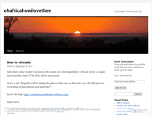Tablet Screenshot of ohafricahowilovethee.wordpress.com