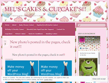 Tablet Screenshot of melscakes1.wordpress.com