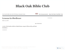 Tablet Screenshot of blackoakbibleclub.wordpress.com