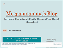 Tablet Screenshot of megganmamma.wordpress.com