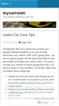 Mobile Screenshot of mycarroom.wordpress.com