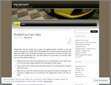 Tablet Screenshot of mycarroom.wordpress.com